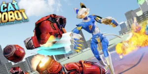 CatRobot_1 Cat Robot Transformer Unity Game source code Get Unity Code