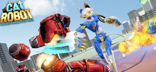 Cat Robot Transformer Unity Game source code Get Unity Code