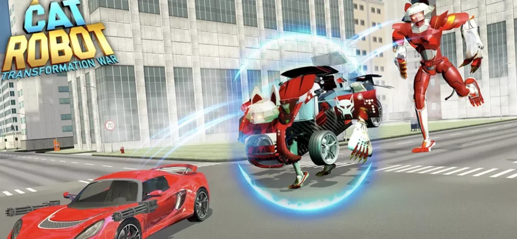 Cat Robot Transformer Unity Game source code Get Unity Code