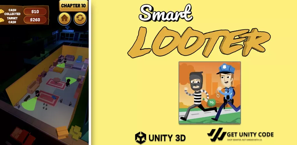 Smart Looter Unity Game source code Get Unity Code