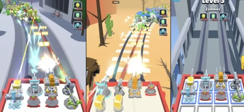 Merge Train Zombie Defence Unity Game source code Get Unity Code