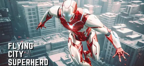 Flying Super hero Unity Game source code Get Unity Code