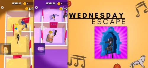 Wednesday Escape Unity Game source code Get Unity Code