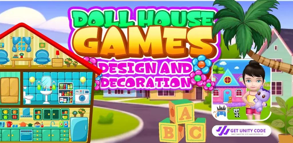 Doll House : Decoration and Design Game Unity source code