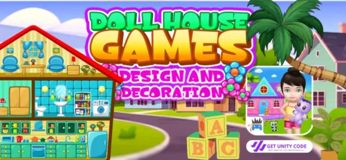 Doll House : Decoration and Design Game Unity source code