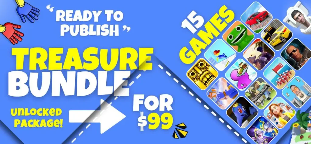 Treasure Bundle Top 15 Unity Source Code Deal