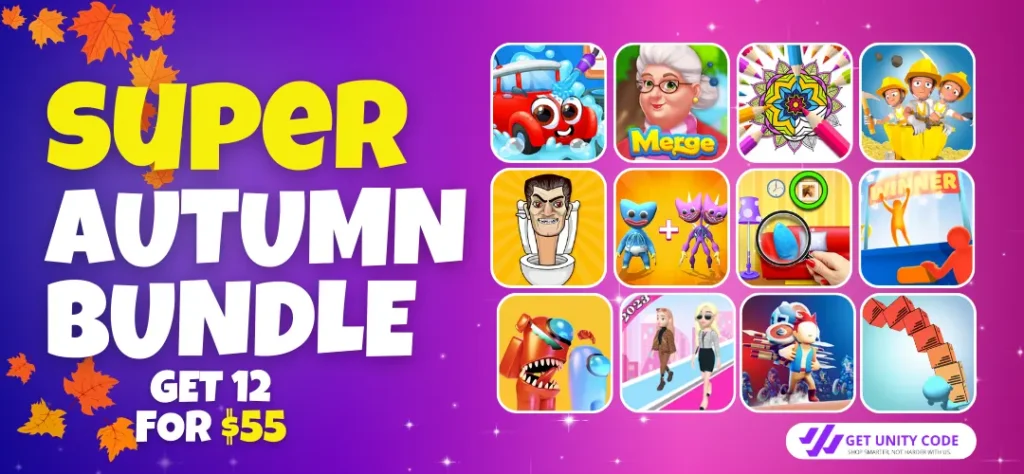 Super Autumn Bundle Deal 12 best Games Unity source code - Get Unity Code