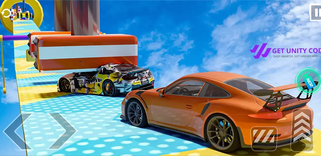 Crazy Car Stunt Game Unity 3D Source Code