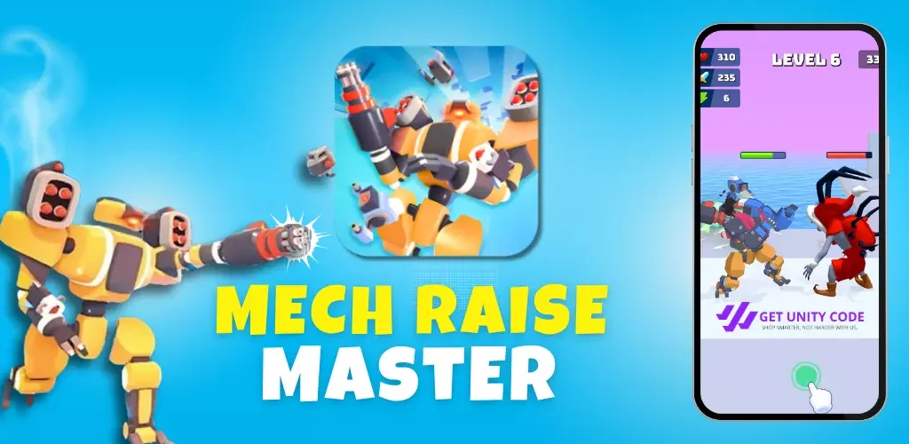 Mech Raise Master 3D Game Unity Source Code Get Unity Code