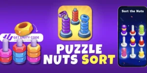 NutBoltSort Nuts Bolts Sort Puzzle 3d Game Unity Source Code Get Unity Code