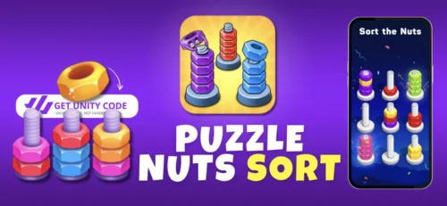 NutBoltSort Nuts Bolts Sort Puzzle 3d Game Unity Source Code Get Unity Code