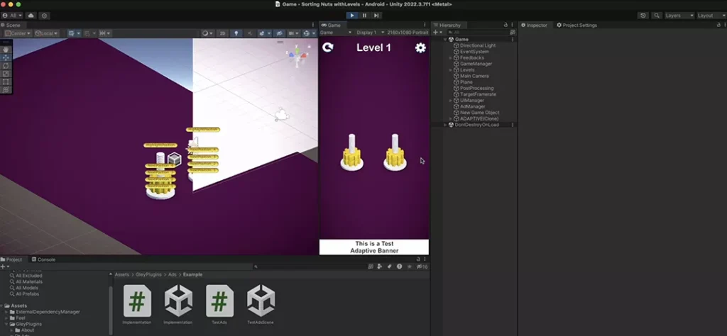 Nuts Bolts Sort Puzzle 3d Game Unity Source Code Get Unity Code