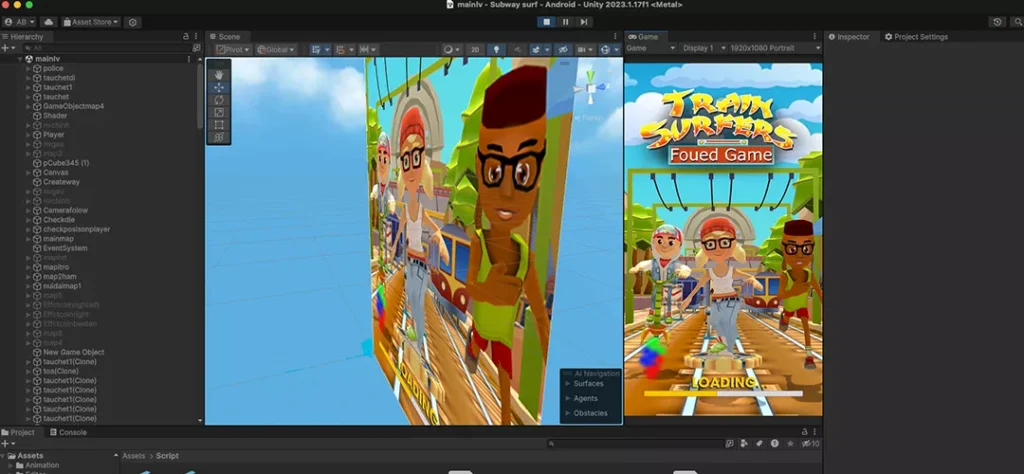 Subway Train Runner Dash Unity Game source code Get Unity Code