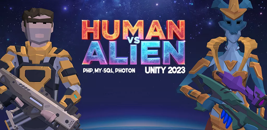 Human Vs Alien - Multiplayer Unity Game source code Get Unity Code