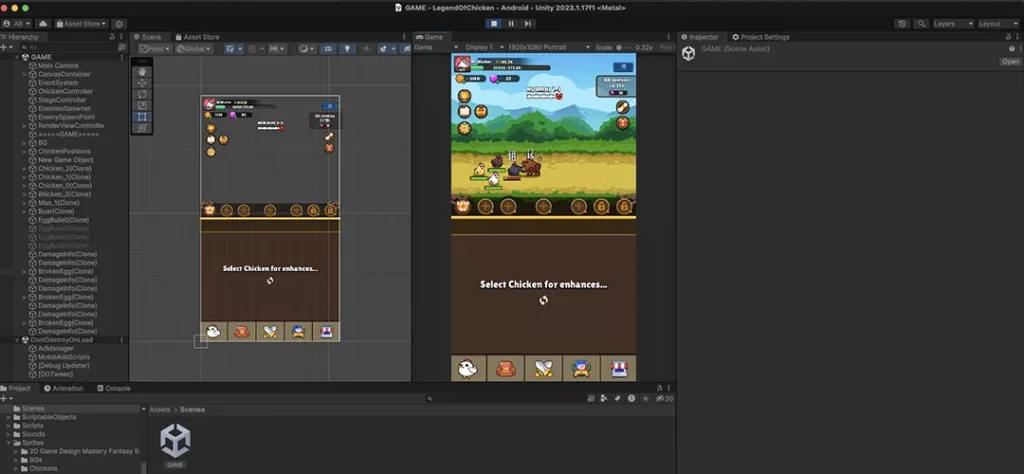 Legend of Chicken Idle RPG Unity Game source code Get Unity Code