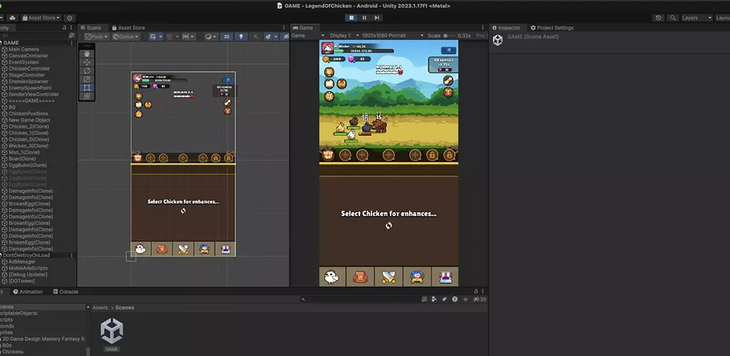 Legend of Chicken Idle RPG Unity Game source code Get Unity Code