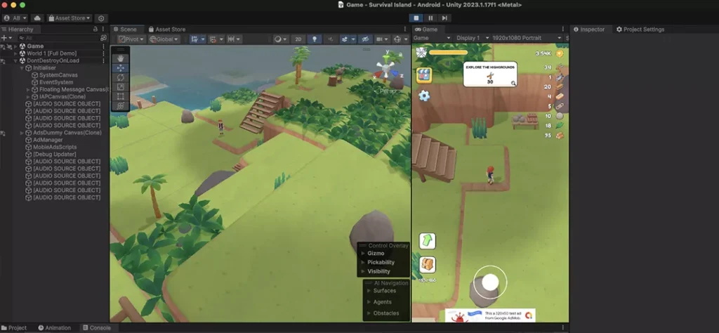 Survival Island: Idle Arcade Unity Game source code Get Unity Code