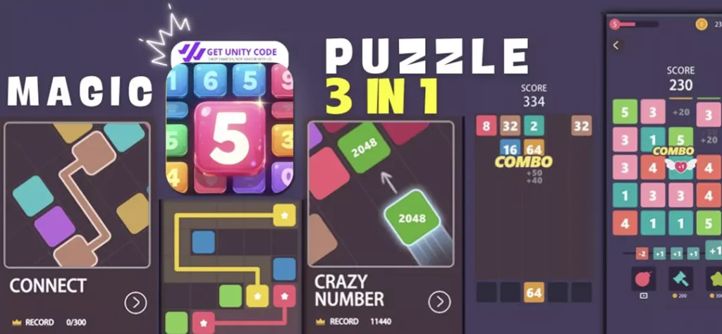 Puzzle Box 3 in 1 Game Buy Unity Source Code - Get Unity Code