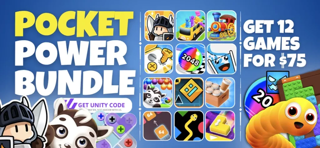 Pocket Power Bundle Top 12 unity game Buy Unity Source Code - Get Unity Code