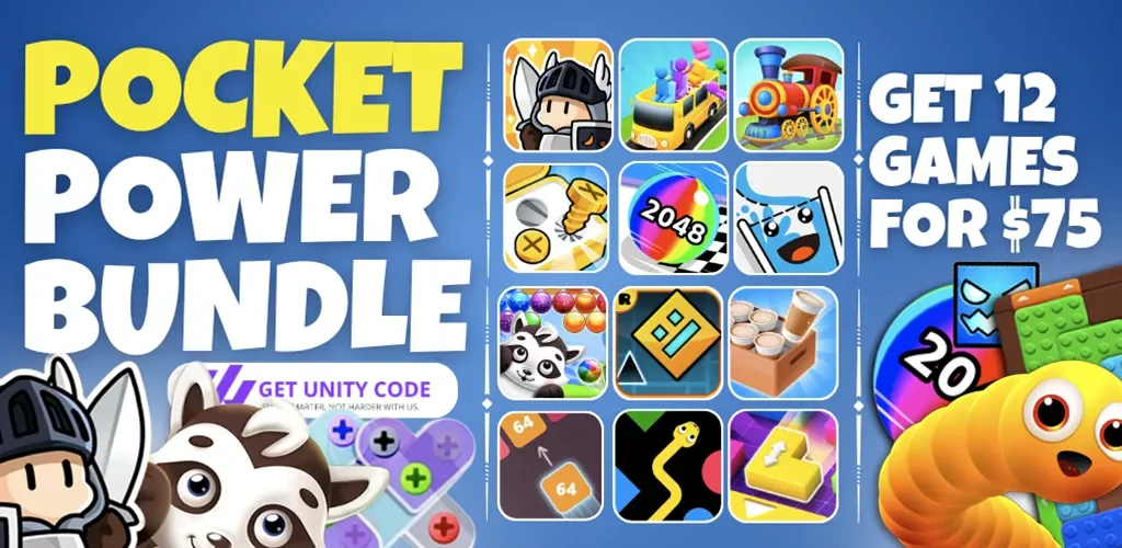 Pocket Power Bundle Top 12 unity game Buy Unity Source Code - Get Unity Code