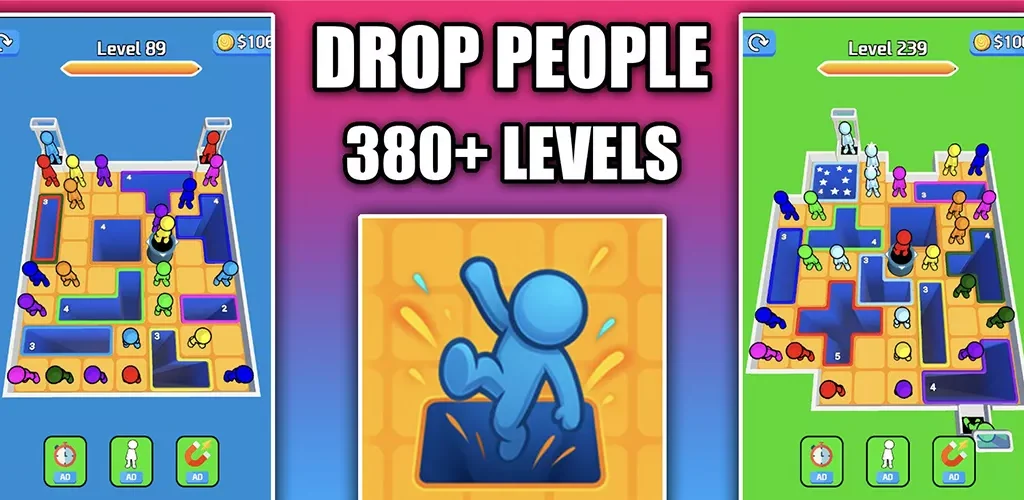 Drop Away People Hole Puzzle Game Unity Source Code - Get Unity Code