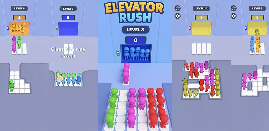 Elevator Rush 3D Game Unity Source Code - Get Unity Code