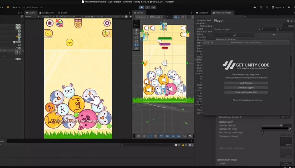 Zoo Fruity Merge Animal Game Unity Source Code - Get Unity Code