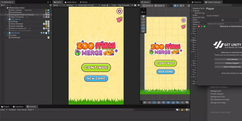 Zoo Fruity Merge Animal Game Unity Source Code - Get Unity Code