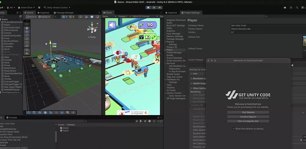 Airport Security Manager Idle Game Unity Source Code - Get Unity Code
