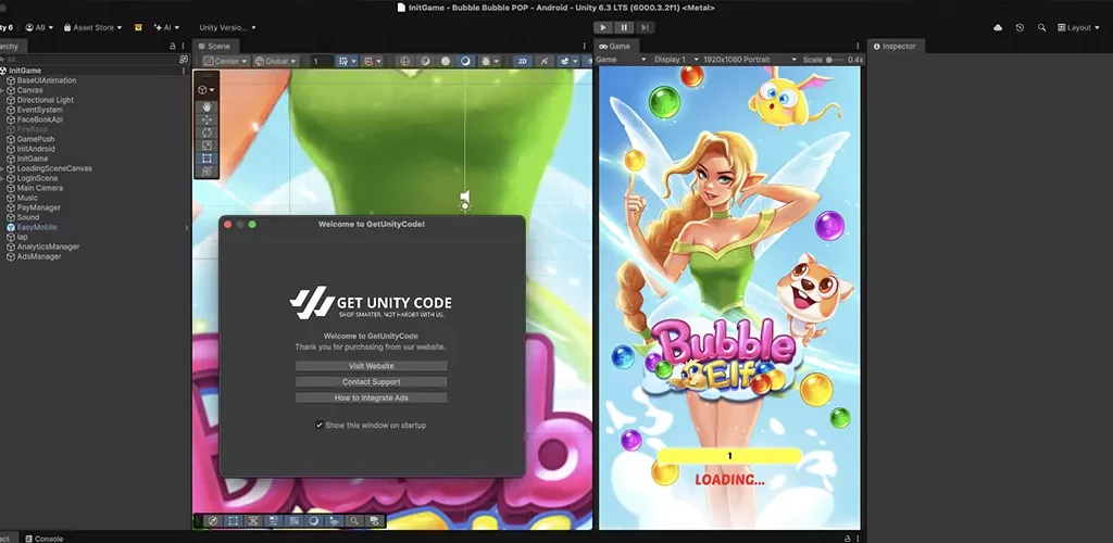 Bubble Rescue Elf Game Unity Source Code - Get Unity Code