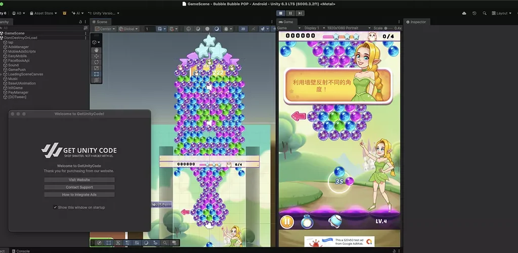 Bubble Rescue Elf Game Unity Source Code - Get Unity Code