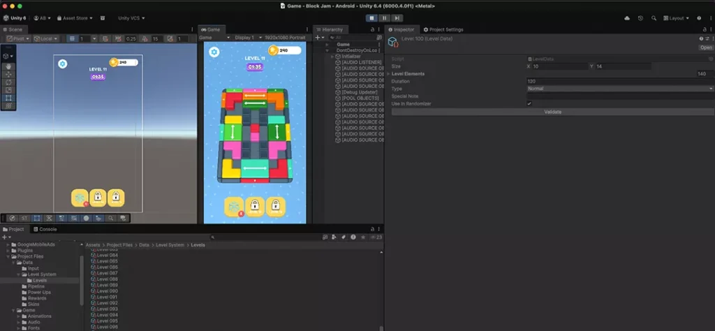 Slide Block Jam Puzzle Game Unity Source Code - Get Unity Code
