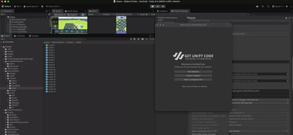 Object Finder & Match 3 Game Unity Source Code - Get Unity Code