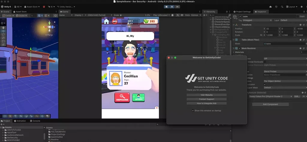 Club Security Duty Simulator Game Unity Source Code - Get Unity Code