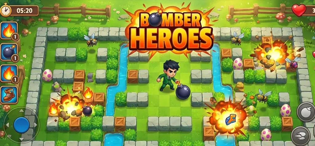 Classic Bomber Heroes Game Unity Source Code - Get Unity Code