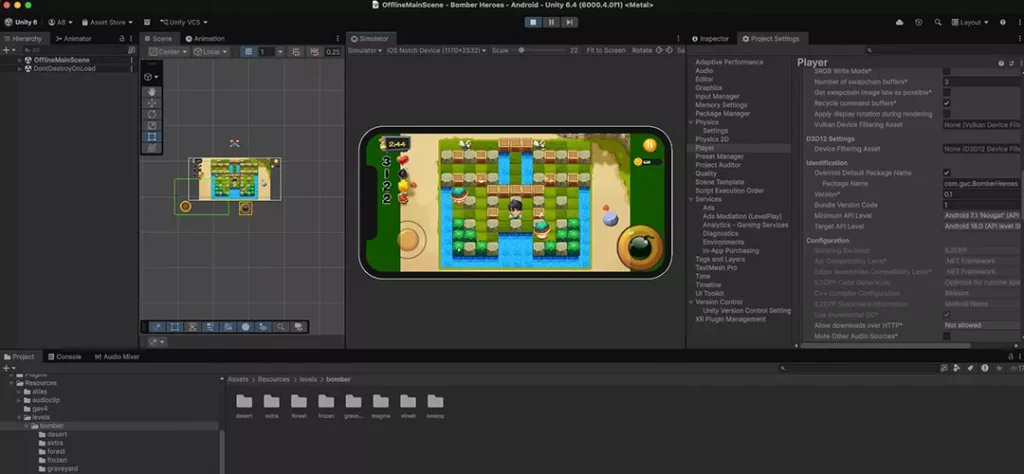 Classic Bomber Heroes Game Unity Source Code - Get Unity Code