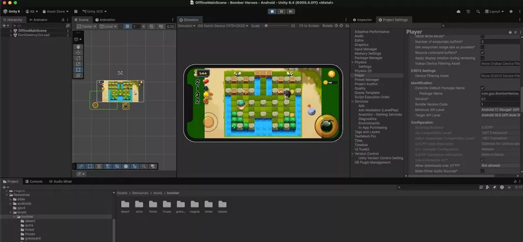 Classic Bomber Heroes Game Unity Source Code - Get Unity Code