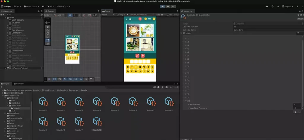 Word Picture Puzzle Game Unity Source Code - Get Unity Code