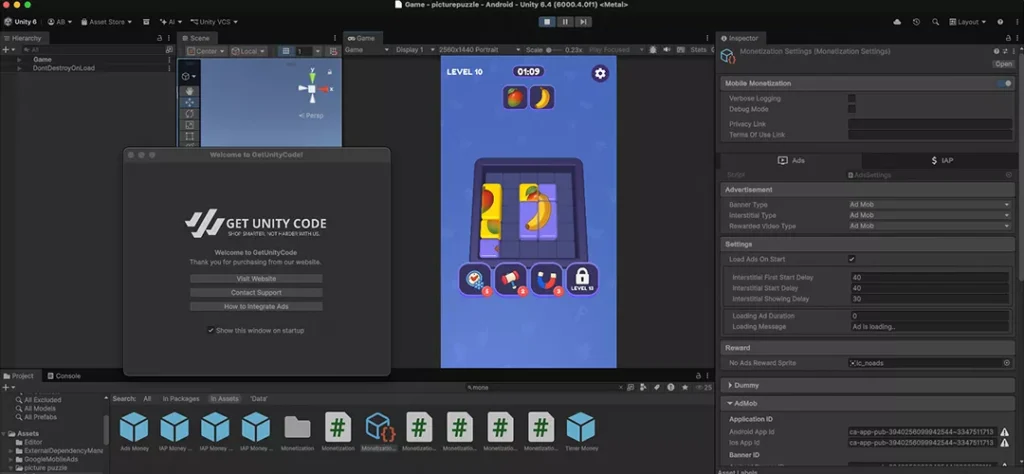 Animal Picture Slide Puzzle Game Unity Source Code - Get Unity Code