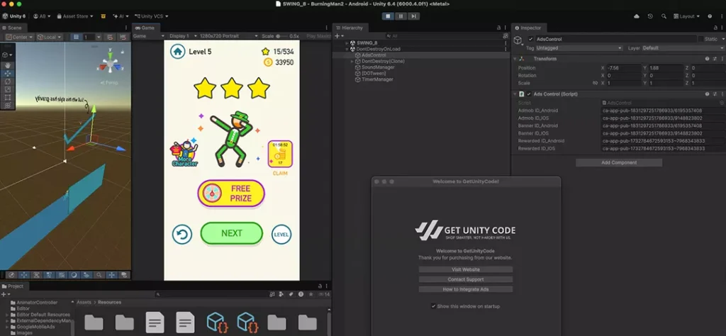 Burning Man 2 - BrainMaster Game Unity Source Code - Get Unity Code