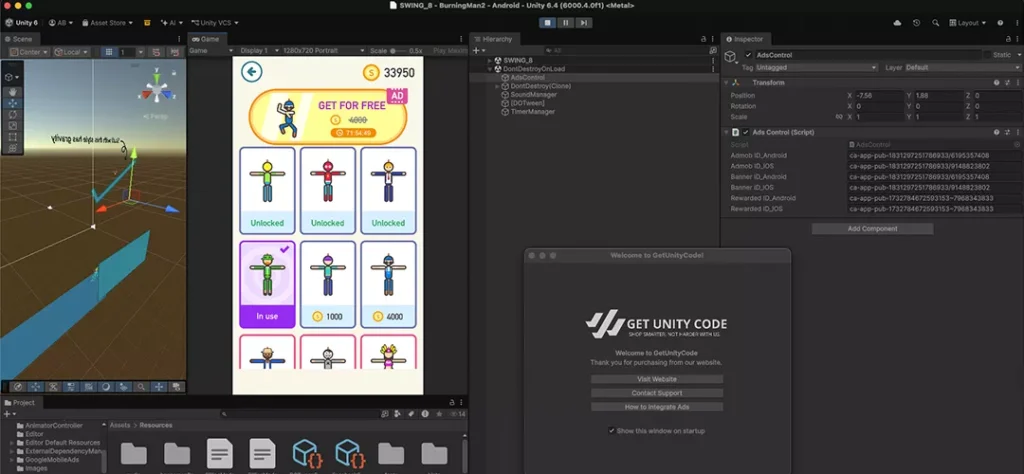 Burning Man 2 - BrainMaster Game Unity Source Code - Get Unity Code