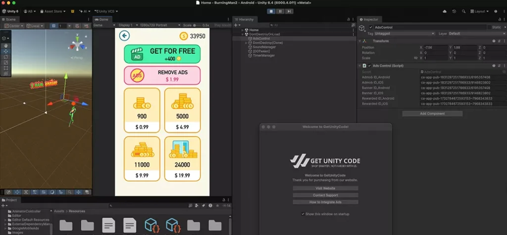 Burning Man 2 - BrainMaster Game Unity Source Code - Get Unity Code