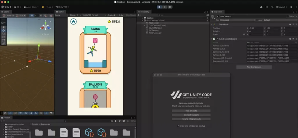 Burning Man 2 - BrainMaster Game Unity Source Code - Get Unity Code