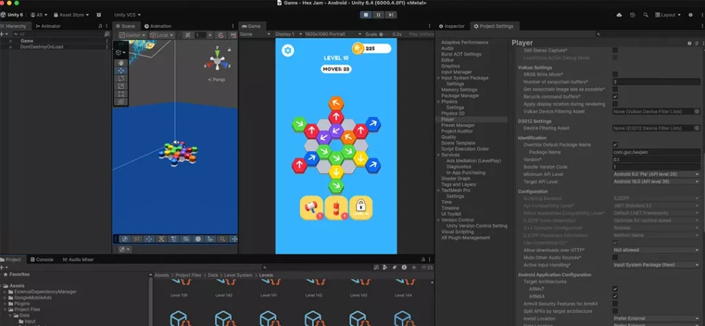 Hexagon Slide Puzzle Game Unity Source Code - Get Unity Code