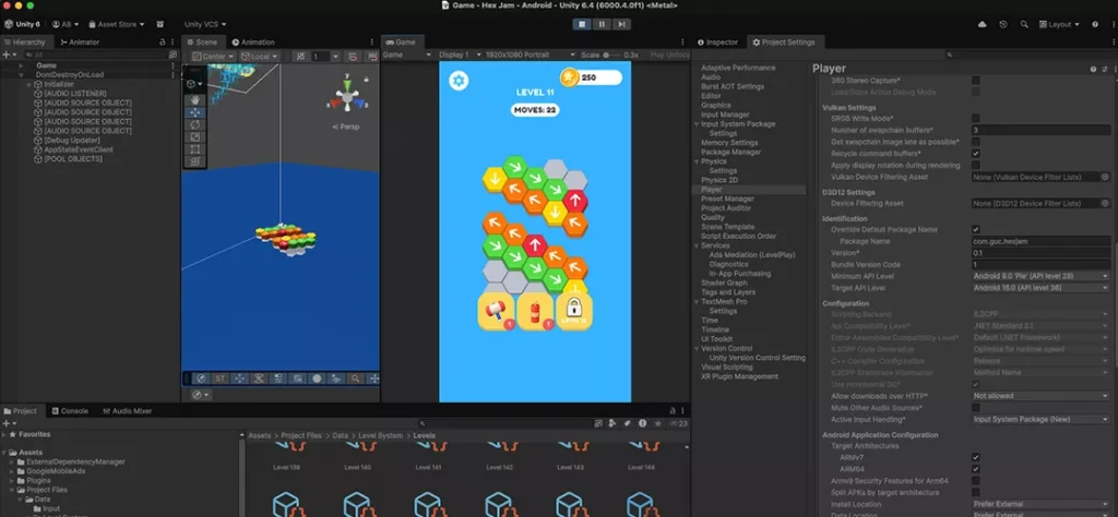 Hexagon Slide Puzzle Game Unity Source Code - Get Unity Code