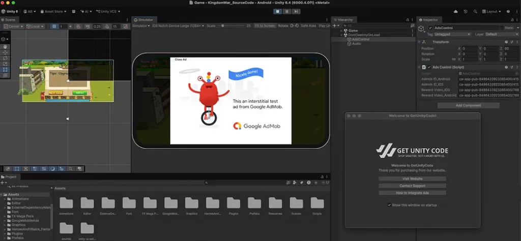 Kingdom War Game Unity Source Code - Get Unity Code