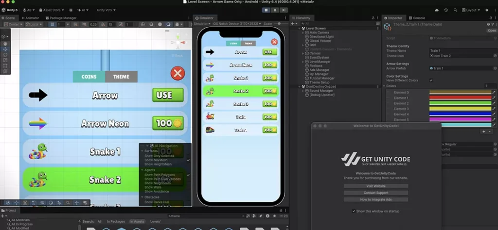 Escape Arrow Puzzle Game Unity Source Code - Get Unity Code