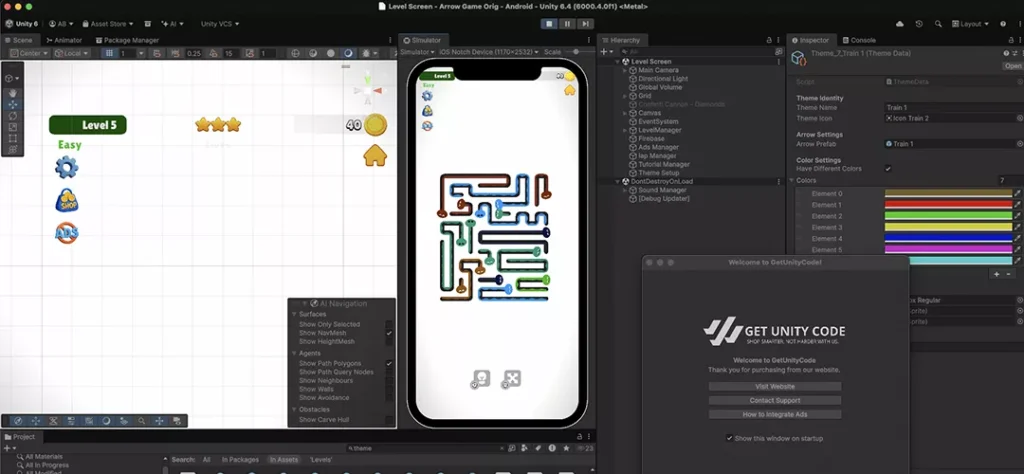Escape Arrow Puzzle Game Unity Source Code - Get Unity Code