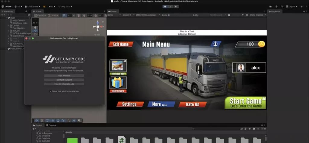 Euro Truck Simulator Game Unity Source Code - Get Unity Code