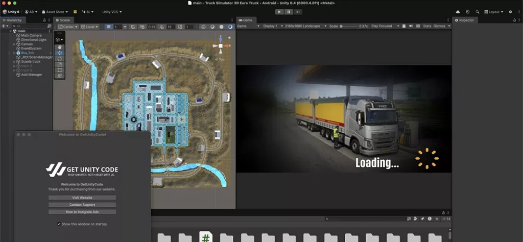 Euro Truck Simulator Game Unity Source Code - Get Unity Code